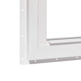 RELIABILT 150 Series New Construction 35-1/2-in x 71-1/2-in x 3-1/4-in Jamb Black Vinyl Dual-pane Single Hung Window with Grids Half Screen Included