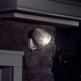 White Smart Lighting Motion Activated Outdoor Integrated LED Spot Light Battery 2-Pack with Smart Lighting Bridge White - Super Arbor