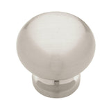 Grace 1-1/8 in. (28mm) Satin Nickel Round Cabinet Knob - Super Arbor