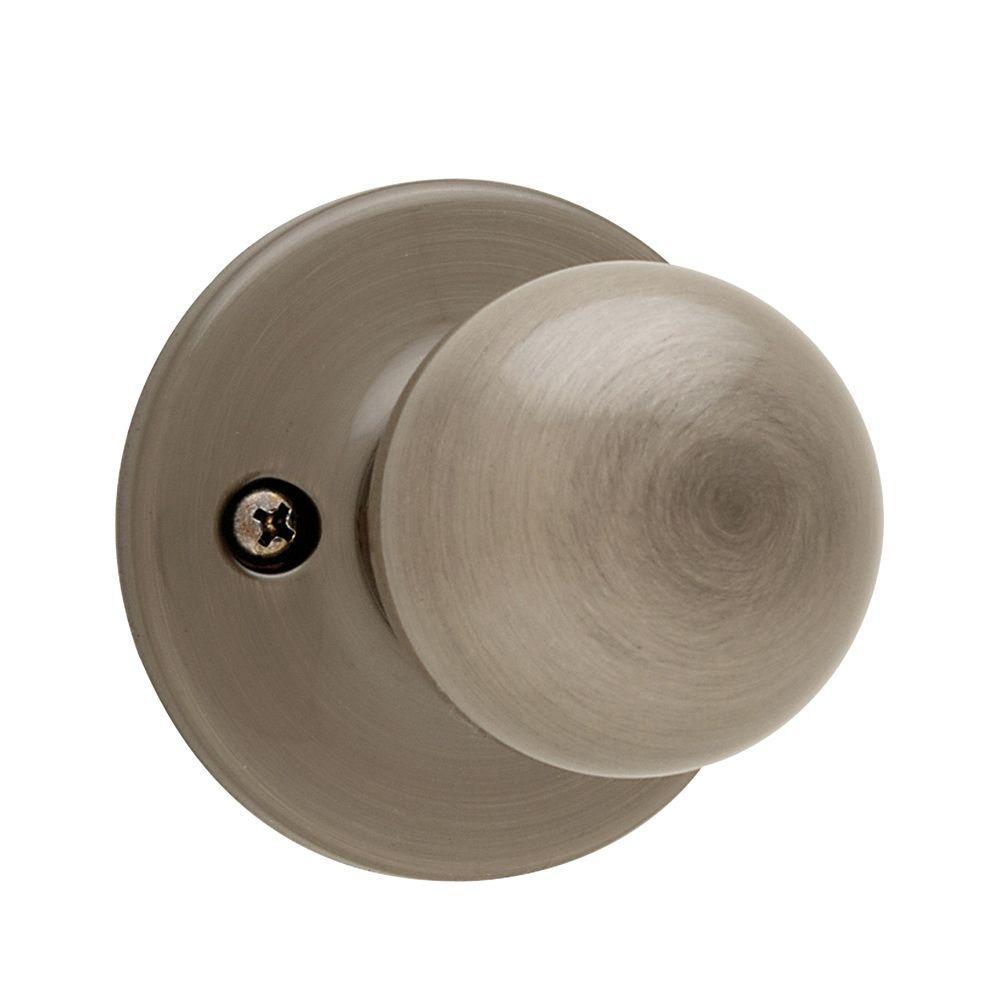 Polo Satin Nickel Half-Dummy Door Knob - Super Arbor