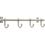 Essick 19 in. Satin Nickel Hook Rack