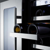 Summit Appliance 42-Bottle Capacity Dual Zone Cooling Built-In/Freestanding Wine Chiller