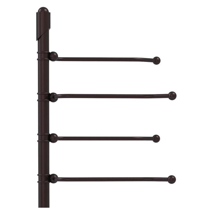 Allied Brass Soho Antique Copper Freestanding Towel Rack