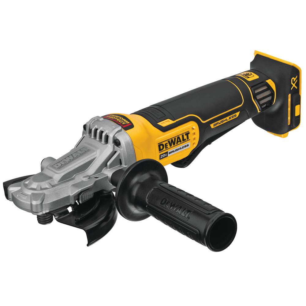 20-Volt Max Lithium Ion Cordless 5 in. Flathead Small Angle Grinder Kit with Kickback Brake - Super Arbor