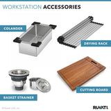 Apron-Front Stainless Steel 30 in. 16-Gauge Workstation Single Bowl Farmhouse Kitchen Sink - Super Arbor