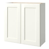 allen + roth Aveley 30-in W x 30.125-in H x 12-in D Linen Maple Door Wall Semi-Custom Cabinet
