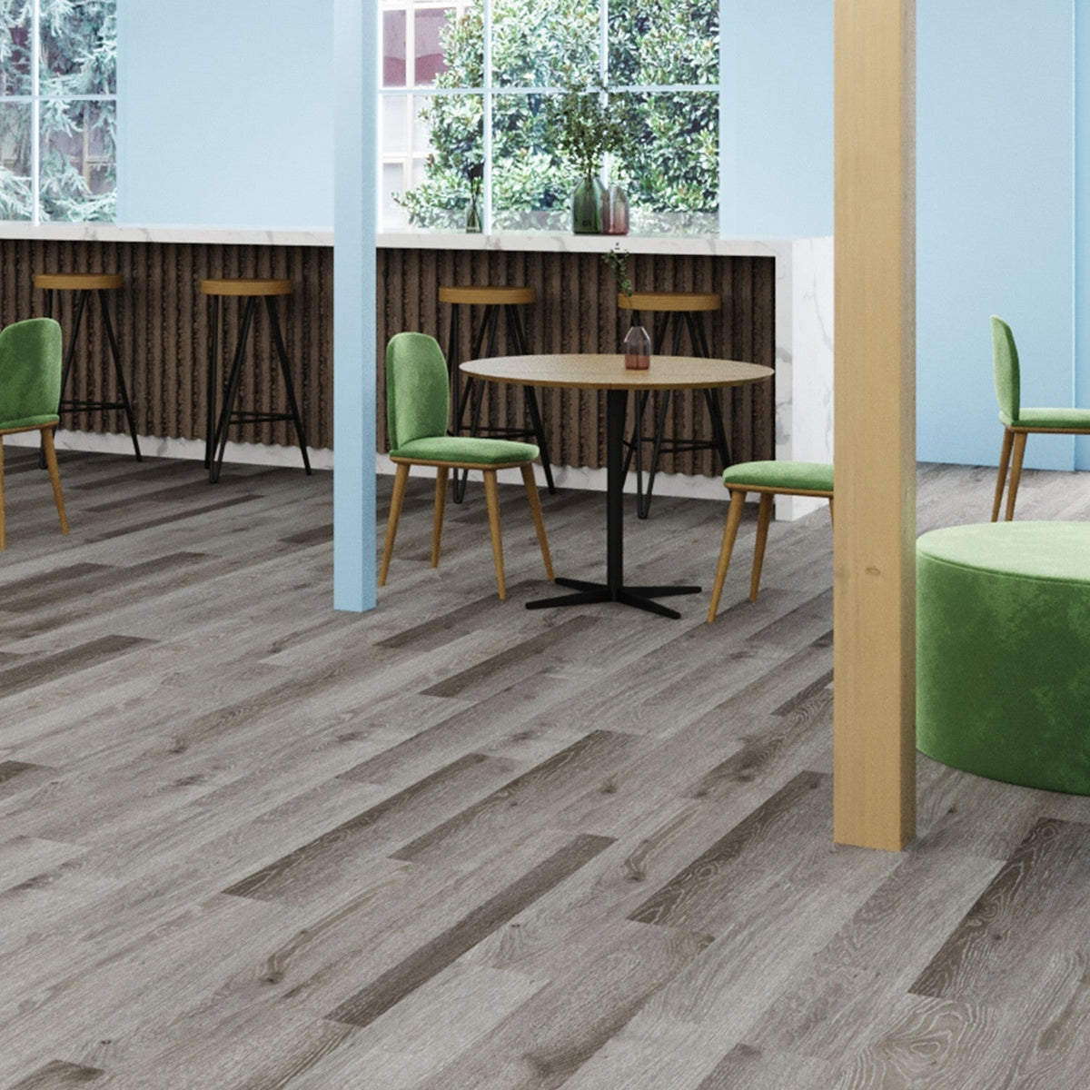 Lucida USA GlueCore Seal Gray 7-5/16-in W x 48-in L x 3-mm Waterproof Glue-Down Luxury Vinyl Plank Flooring (approx. 39–40 sq ft/box)