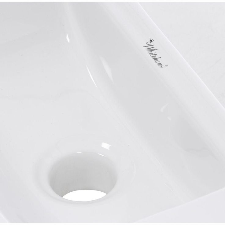 Whitehaus Collection Isabella Wall-Mounted Bathroom Sink in White
