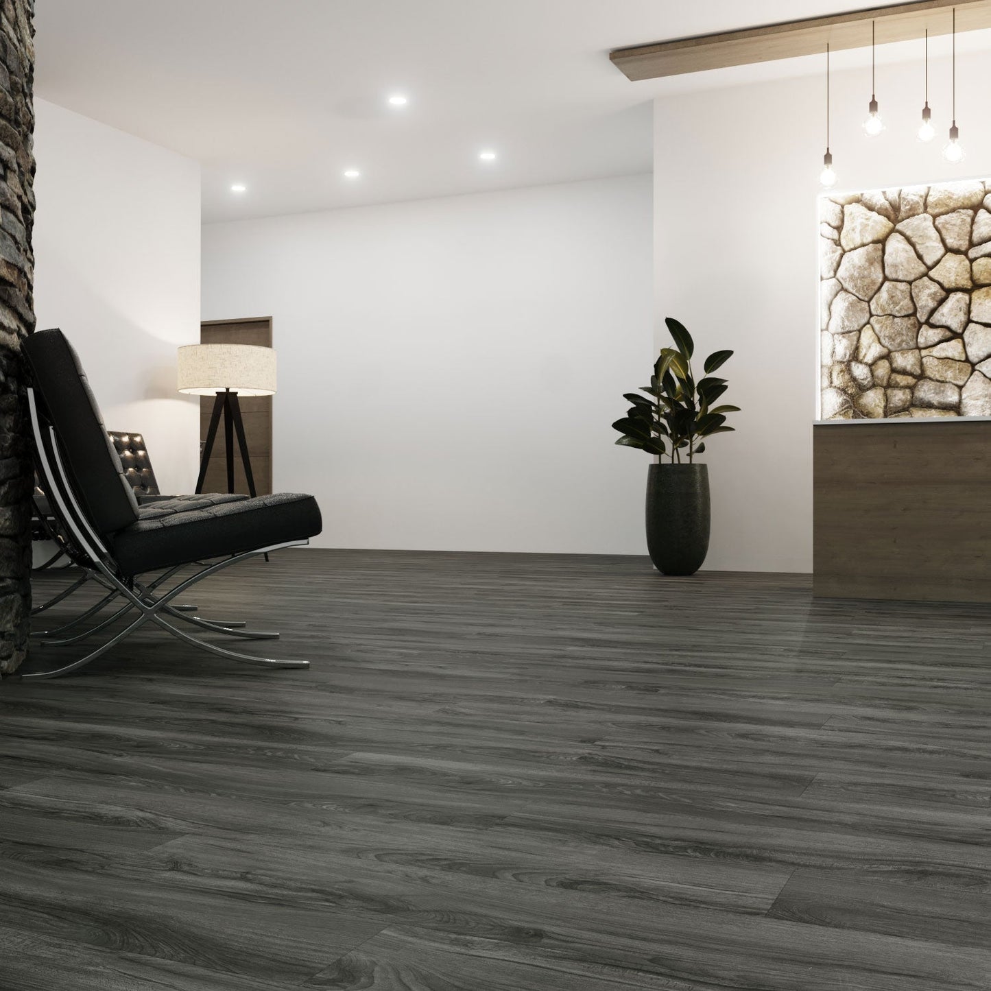 Lucida USA GlueCore Harbor Gray 7-3/32-in Wide x 3-mm Thick Waterproof Luxury Vinyl Plank Flooring (39-sq ft)