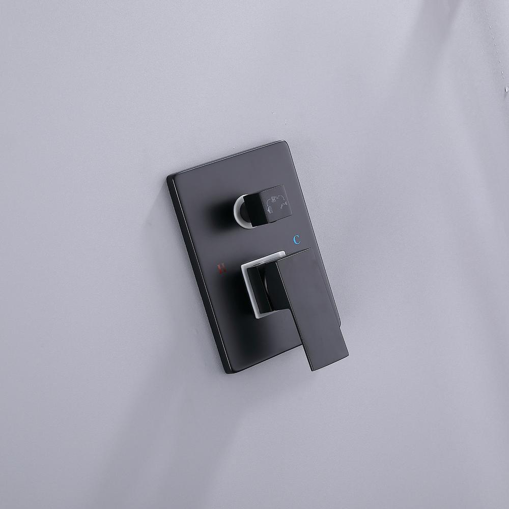 Pressure Balanced Complete Shower System with Rough-in Valve - Super Arbor