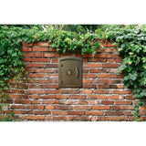 Manchester Bronze Column Mount Locking Drop Chute Mailbox with Agave Logo - Super Arbor