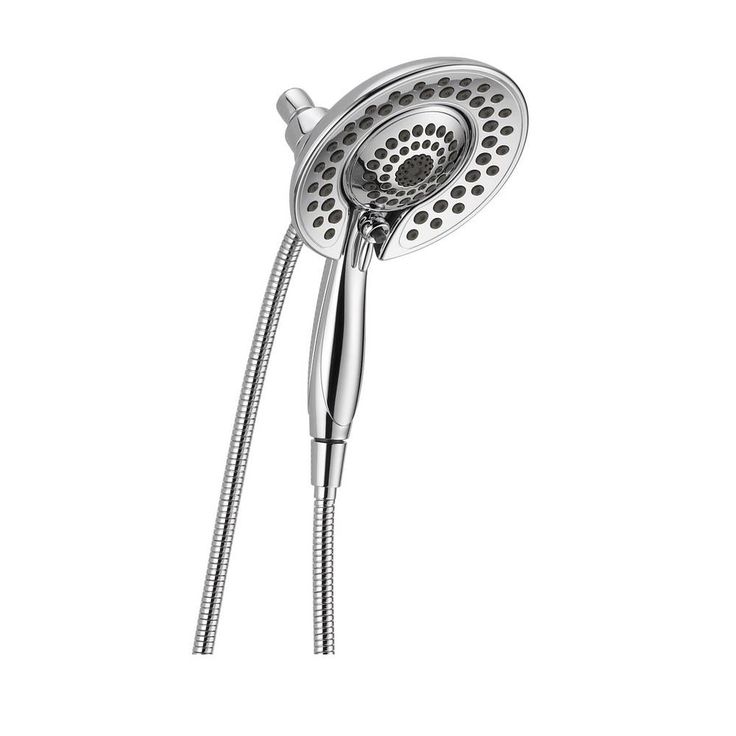 In2ition Two-in-One 5-Spray 6.8 in. Dual Wall Mount Fixed and Handheld Shower Head in Chrome