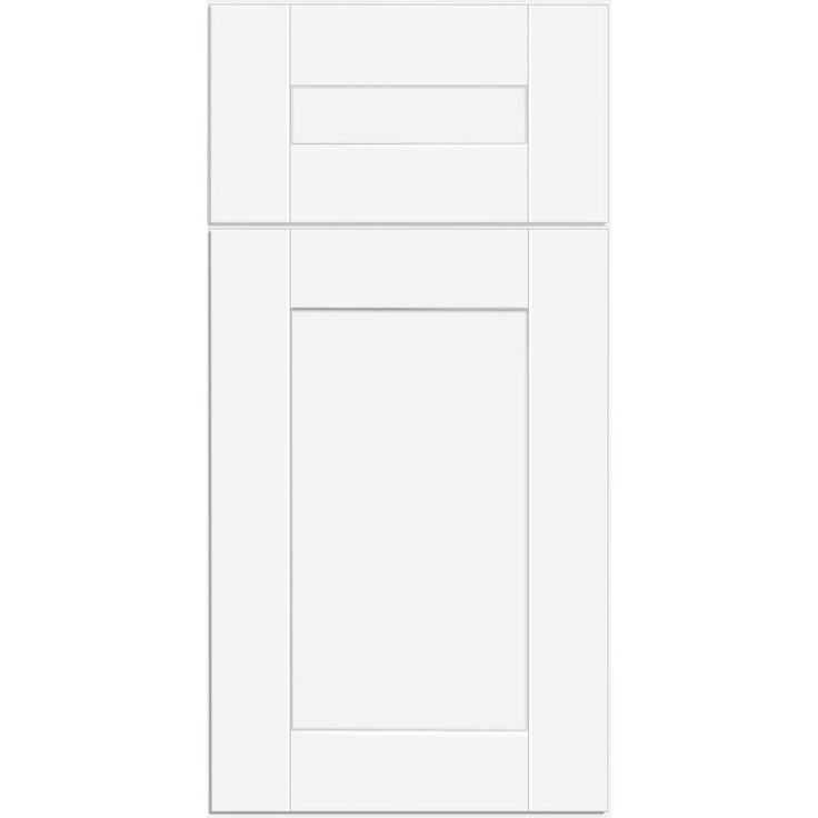 Home Decorators Collection Washington Vesper White Plywood Shaker Assembled Utility Pantry Kitchen Cabinet Soft Close 24 in W x 24 in D x 90 in H