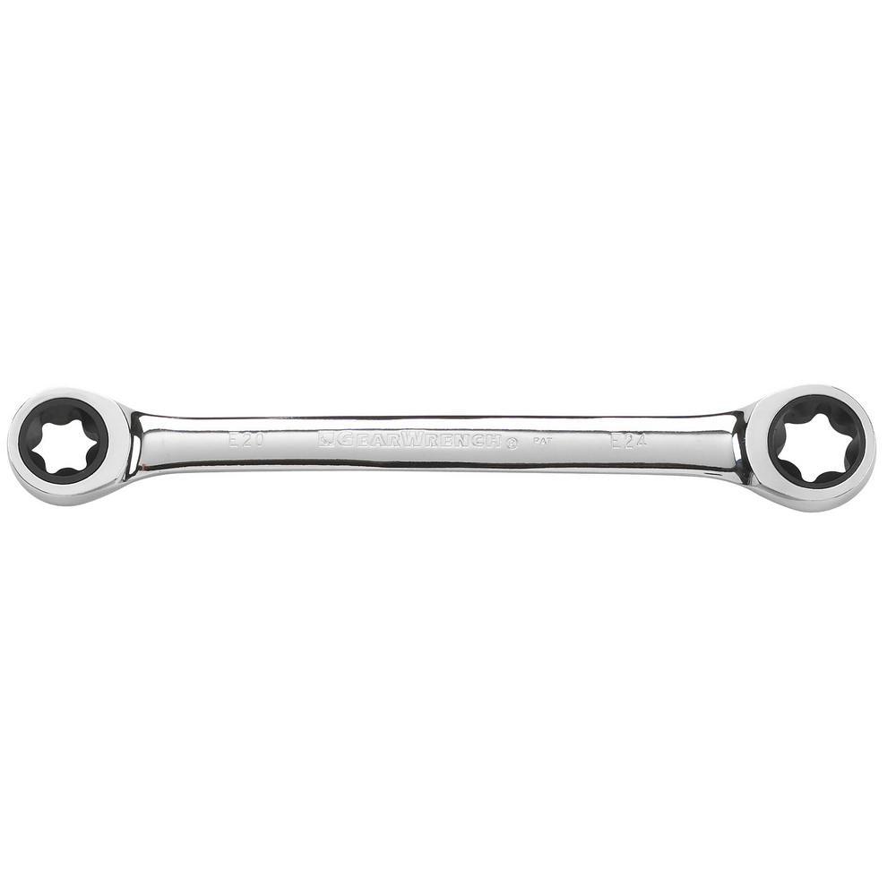 E-Torx Ratcheting Double Box-End Wrench Set (4-Piece) - Super Arbor
