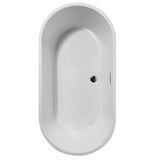 Montour 60 in. Acrylic Flatbottom Bathtub with Integrated Waste in White - Super Arbor