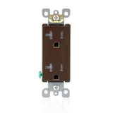 Decora 20 Amp Ultrasonic Tamper Resistant Duplex Outlet, White (10-Pack) - Super Arbor