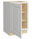 Home Decorators Collection Grayson 21 in. W x 24 in. D x 34.5 in. H Assembled Plywood Full Height Door Base Kitchen Cabinet in Pacific White LH