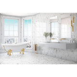 ELIANE Belmar White 4 in. x 12 in. Ceramic Wall Tile (10.98 sq. ft. / case)