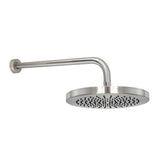 1-Spray 10 in. Single Wall Mount Waterfall Fixed Rain Shower Head in Rubbed Bronze - Super Arbor