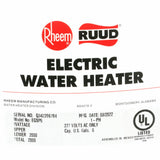RHEEM 6-Gallon Electric Water Heater - 277V, 2,000W, Compact Design