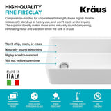 Turino 33 in. White Fireclay Single Bowl Farmhouse Apron Workstation Kitchen Sink with Accessories