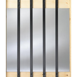 32 in. x 1 in. Black Aluminum Rectangular Baluster (14-Pack) - Super Arbor