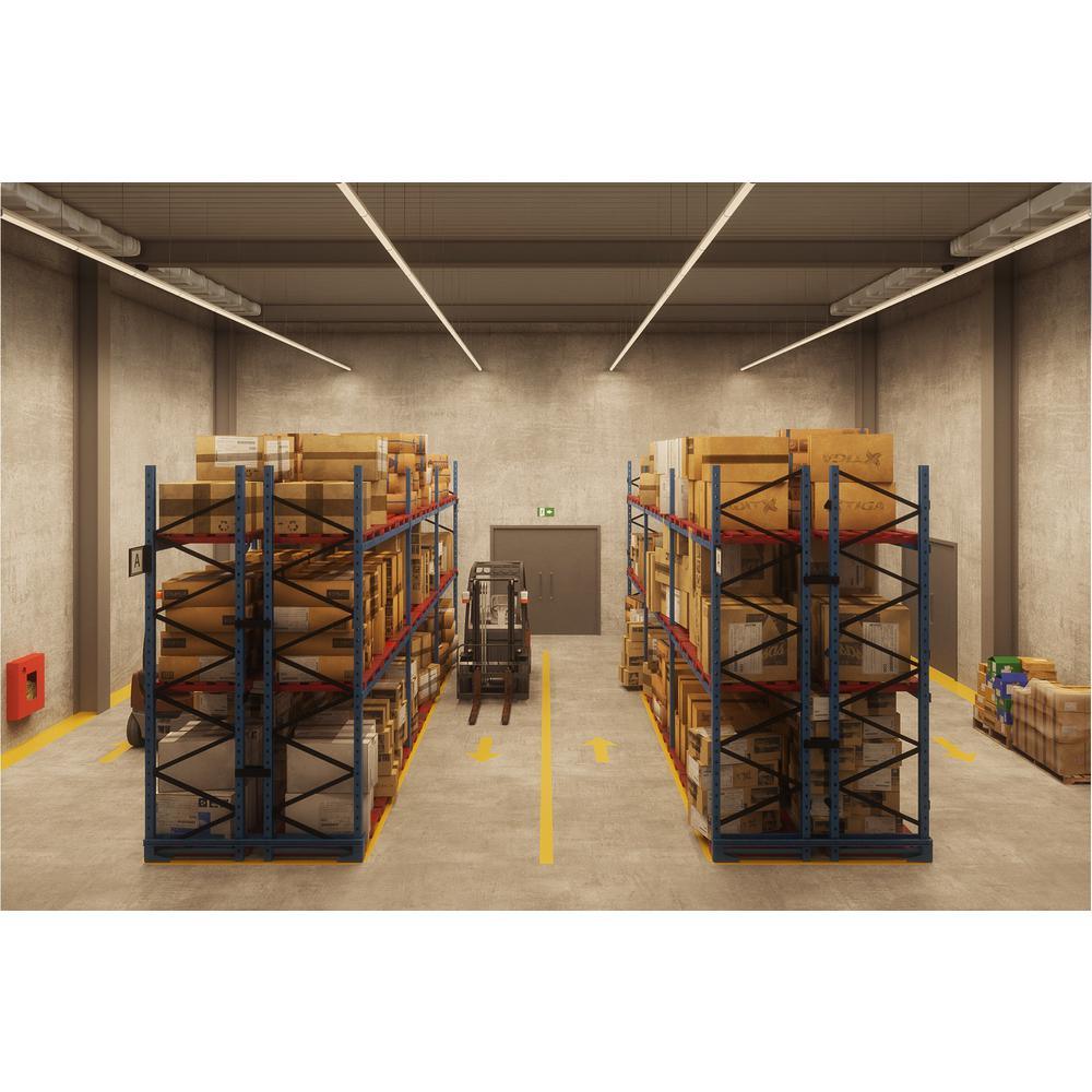 4 ft. Linear White Integrated LED Warehouse Strip Light with 2410 Lumens, 4000K, Dimmable - Super Arbor