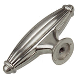 2-1/2 in. Satin Nickel Fluted Cabinet Drawer Knobs (10-Pack) - Super Arbor
