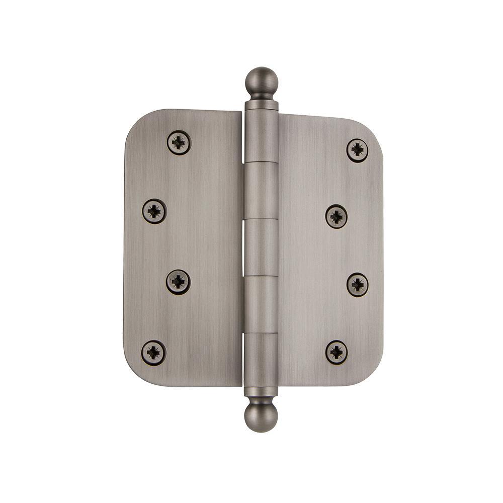 4 in. Ball Tip Residential Hinge with Square Corners in Oil-Rubbed Bronze - Super Arbor