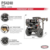 Simpson SIMPSON PowerShot PS4240 4200 PSI at 4.0 GPM HONDA GX390 Cold Water Pressure Washer