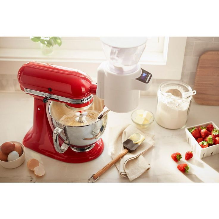 White Sifter and Scale Attachment