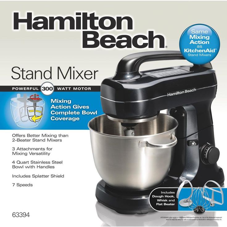 4 Qt. 7-Speed Black Stand Mixer