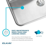 Lustertone Drop-In Stainless Steel 46 in. 3-Hole Triple Bowl Kitchen Sink