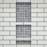 Redi Niche 16 in. x 40 in. Triple Shower Niche Set in Black - Super Arbor