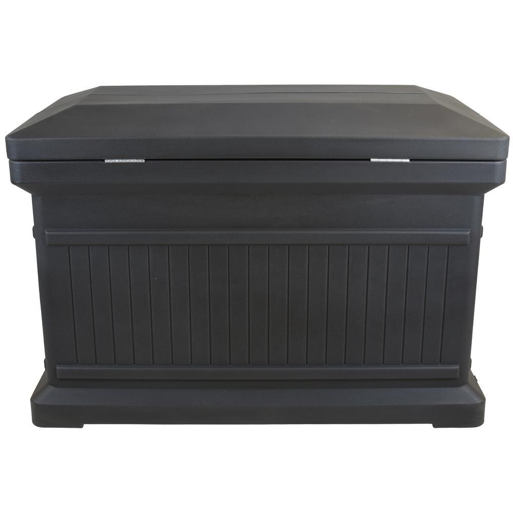 Graphite Premium Horizontal Architectrual ParcelWirx Delivery Drop Box Hinged Lid with Swinging Latch for Locking - Super Arbor