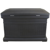 Graphite Premium Horizontal Architectrual ParcelWirx Delivery Drop Box Hinged Lid with Swinging Latch for Locking - Super Arbor
