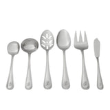 Beaded 46-Piece Silver Stainless Steel Flatware Set (Service for 8)