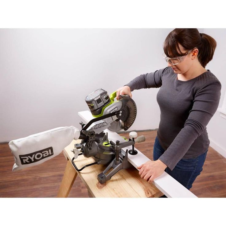 18-Volt ONE+ Cordless 7-1/4 in. Compound Miter Saw (Tool Only) with Blade and Blade Wrench