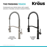 Sellette Single-Handle Pull-Down Sprayer Kitchen Faucet with Dual Function Sprayhead in Spot Free Stainless Steel - Super Arbor