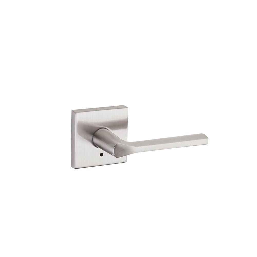 Lisbon Polished Chrome Square Privacy Bed/Bath Door Lever - Super Arbor