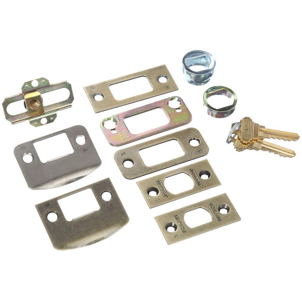 Plymouth Antique Brass Double Cylinder Deadbolt with Georgian Knob Door Handleset - Super Arbor