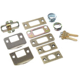 Plymouth Antique Brass Double Cylinder Deadbolt with Georgian Knob Door Handleset - Super Arbor