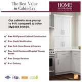 Home Decorators Collection Washington 27 in. W x 12 in. D x 36 in. H Assembled Plywood Wall Kitchen Cabinet in Vanguard Oak with Soft Close Doors