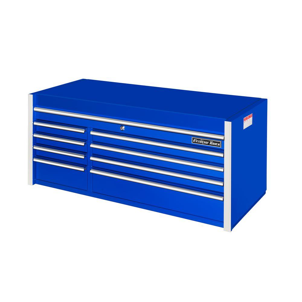 THD Series 55 in. 8-Drawer Top Chest in Blue - Super Arbor