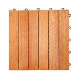 6 Slat Eucalyptus Interlocking Deck Tile