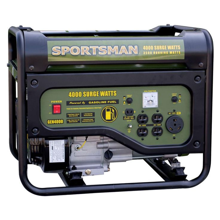 Sportsman 4,000/3,500-Watt Gasoline Powered Portable Generator with RV Outlet, 50 State Compliant