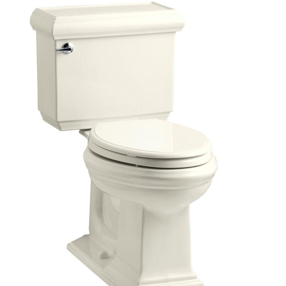 Memoirs Classic 2-piece 1.28 GPF Single Flush Elongated Toilet with AquaPiston Flush Technology in Ice Grey - Super Arbor