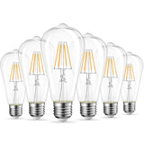 100-Watt Equivalent ST64 Handmade Dimmable LED Filament Light Bulb Clear 2700K Warm 1000 Lumen UL & ENERGY STAR (3-Pack)