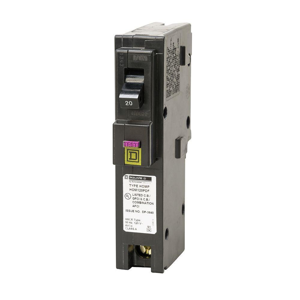Homeline 20 Amp Single-Pole Plug-On Neutral Combination Arc Fault Circuit Breaker (6-Pack) - Super Arbor