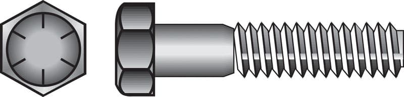 Hillman 7/16 in. Diameter x 3 in. Length Heat-Treated Steel Hex Head Cap Screw, 50-Pack